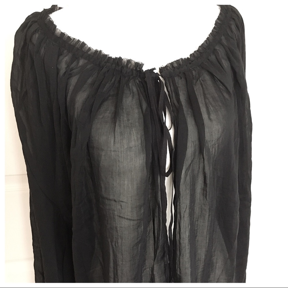 Isabel Benenato Cotton Silk Voile Tunic NWT